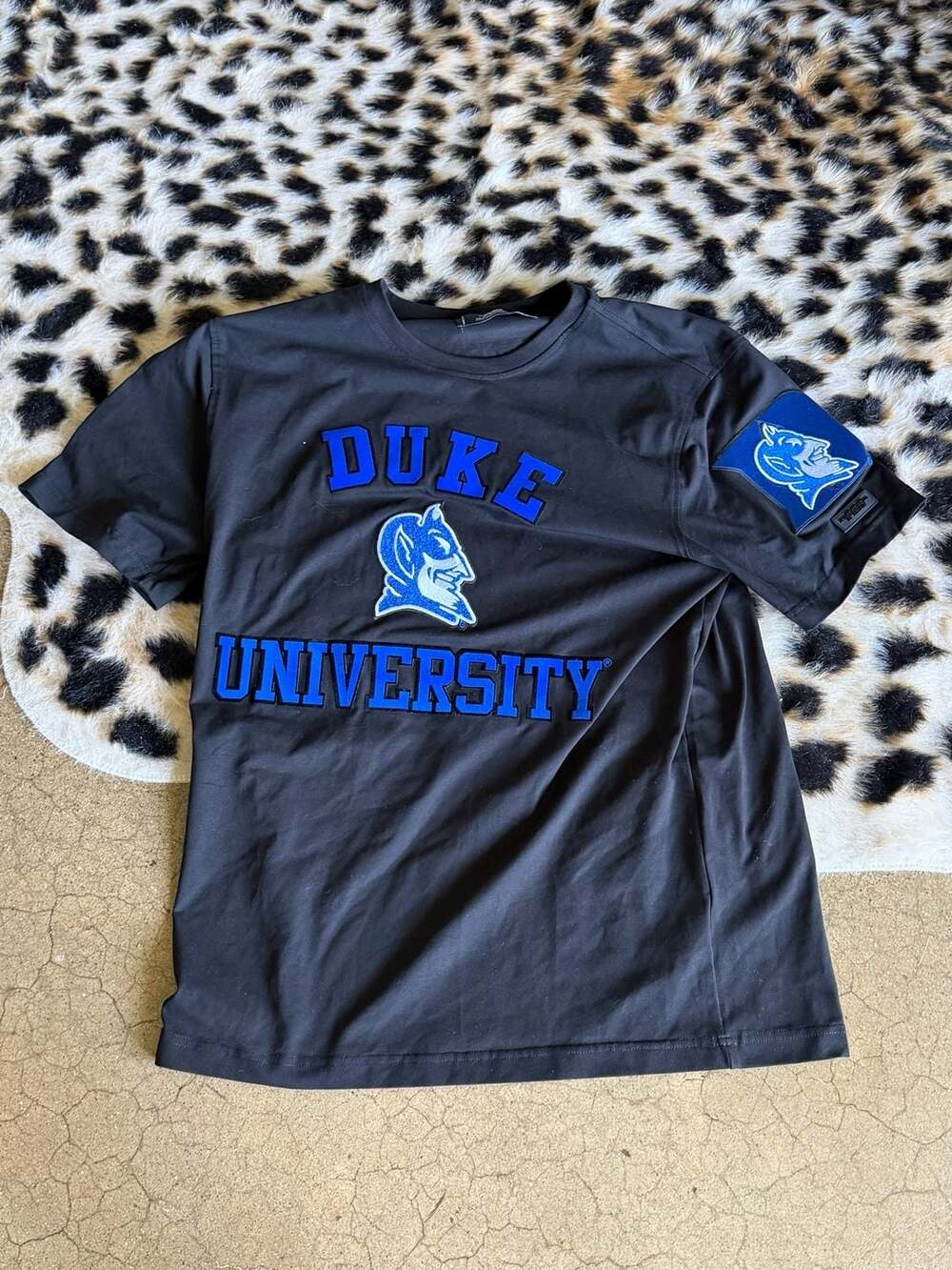 Pro Standard Duke University T-Shirt Size M Black Blue Devils